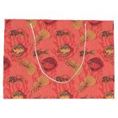 Vissen op levende koraalachtergrond groot cadeauzakje (Achterkant)