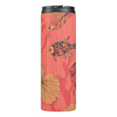 Vissen op levende koraalachtergrond thermosbeker (Achterkant)