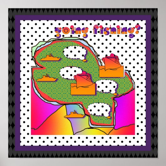 Vissen op Puntjes Poster (Voorkant)