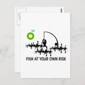 VISSEN OP UW EIGEN RISICO BRIEFKAART (Voorkant / Achterkant)