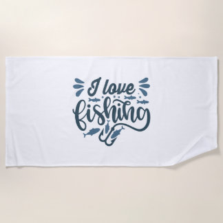 Vissen op vissersboot als visser strandlaken