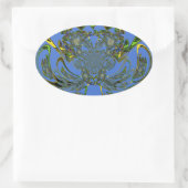 Vissen Ovale Sticker (Tas)