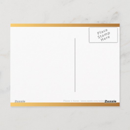 Vissen Paard Verjaardag Astrologie Persoonlijkheid Briefkaart (Achterkant)