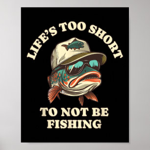 Vissen Pret Chillen Forel Visser Poster