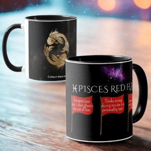Vissen Red Flags Astrologie Mok   Grappig Zodiac c