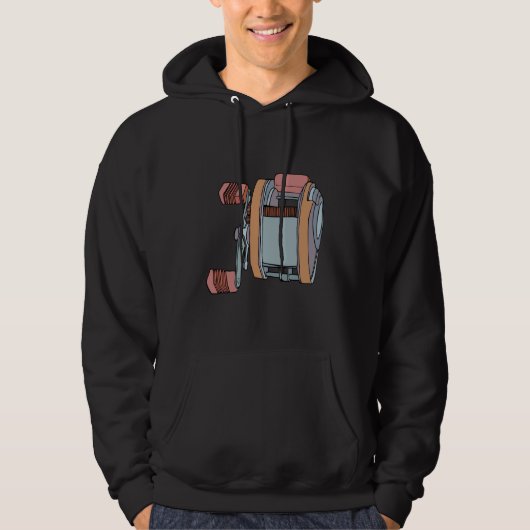 Vissen Reel Hoodie (Voorkant)