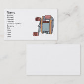 Vissen Reel Visitekaartje (Voorkant / Achterkant)