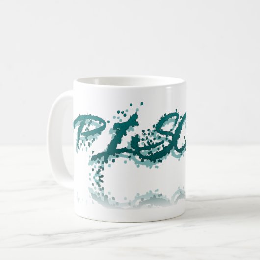 Vissen reflectie koffiemok (Voorkant links)