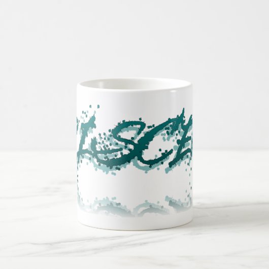 Vissen reflectie koffiemok (Center)