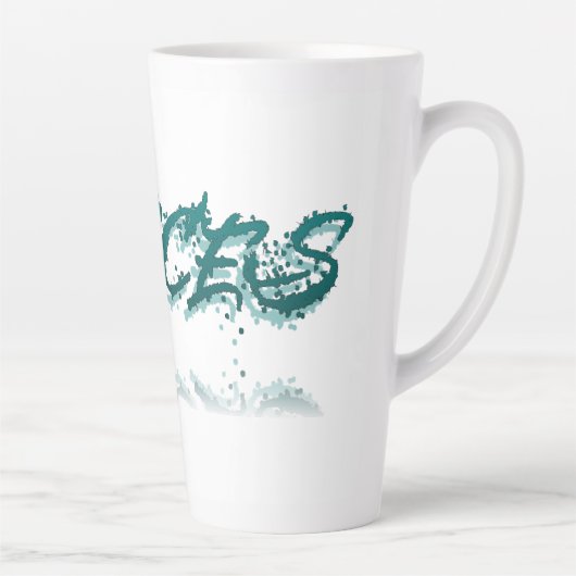 Vissen reflectie latte mok (Rechts)