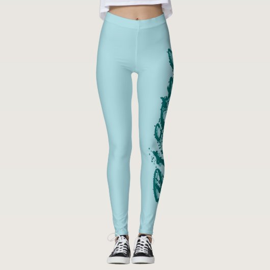 Vissen reflectie leggings (Voorkant)
