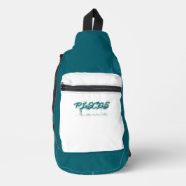 Vissen reflectie sling bag