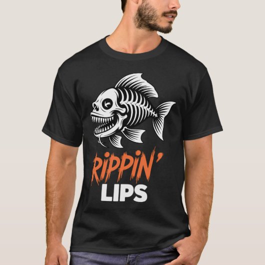 Vissen Rippin' Lips Visbotten T-shirt (Voorkant)