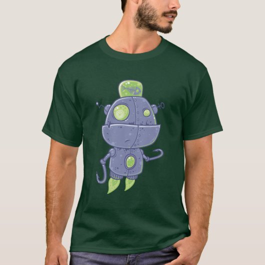 Vissen Robot T-shirt (Voorkant)