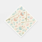 Vissen Rod Baby Reveal voor Gevist liefhebbers Servet (Hoek)