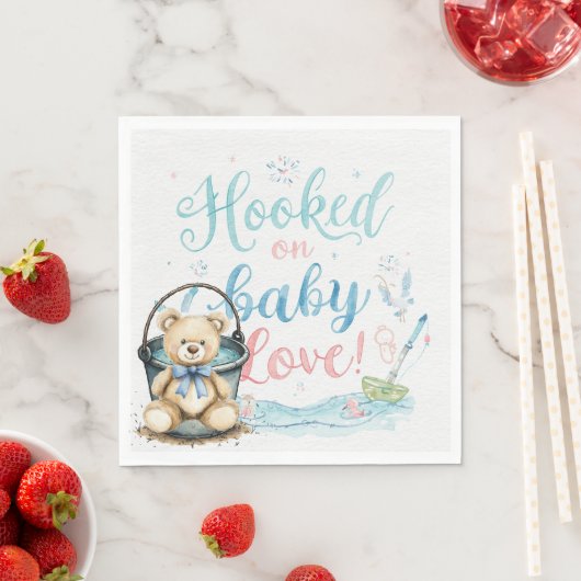 Vissen Rod Baby Reveal voor Gevist liefhebbers Servet (Insitu)
