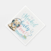 Vissen Rod Baby Reveal voor Gevist liefhebbers Servet (Hoek)