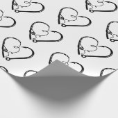 VISSEN ROD HEART HOOK CADEAUPAPIER (Hoek)