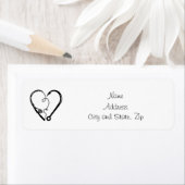 VISSEN ROD HEART HOOK ETIKET (Insitu)