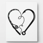 VISSEN ROD HEART HOOK FOTOPLAAT (Voorkant)