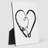 VISSEN ROD HEART HOOK FOTOPLAAT (Zijkant)