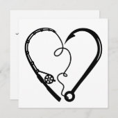 VISSEN ROD HEART HOOK KAART (Voorkant / Achterkant)