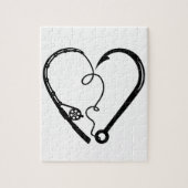 VISSEN ROD HEART HOOK LEGPUZZEL (Verticaal)
