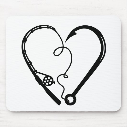 VISSEN ROD HEART HOOK MUISMAT (Voorkant)