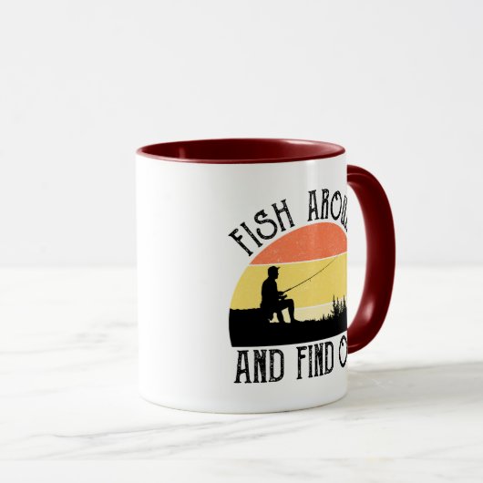 Vissen rond en ontdek het mok (Voorkant rechts)