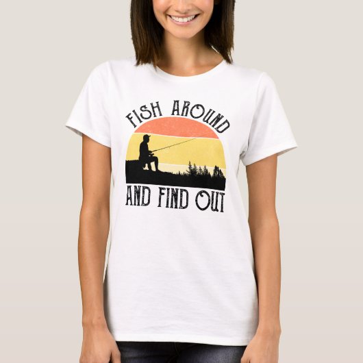 Vissen rond en ontdek het t-shirt (Voorkant)