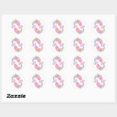 vissen ronde sticker (Vel)