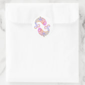 vissen ronde sticker (Tas)