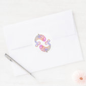 vissen ronde sticker (Envelop)