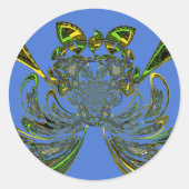 Vissen Ronde Sticker (Voorkant)