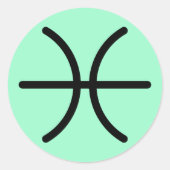 Vissen Ronde Sticker (Voorkant)
