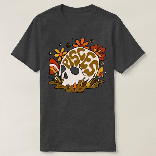 Vissen schedel t-shirt (Design voorkant)
