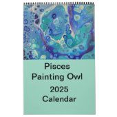 Vissen Schilderij Uil 2025 Kalender (Hoes)