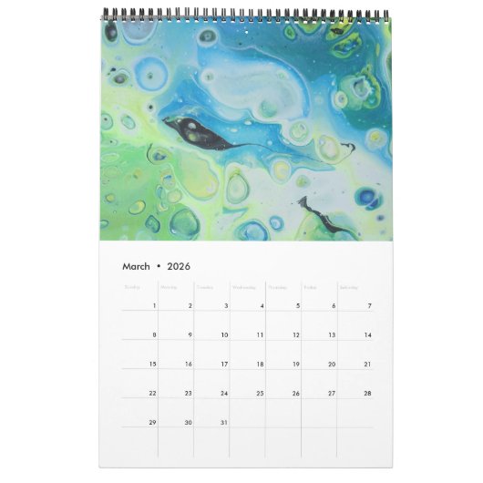 Vissen Schilderij Uil 2025 Kalender (Mar 2026)