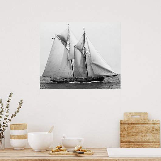 Vissen Schooner Poster (Keuken)