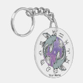 Vissen & Schorpioen Acryl Sleutelhanger (Voorkant Links)