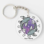 Vissen & Schorpioen Acryl Sleutelhanger (Voorkant)