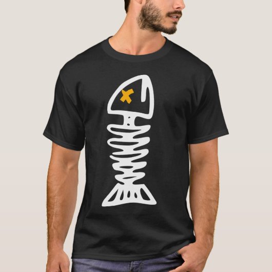 Vissen Skelet T-shirt (Voorkant)