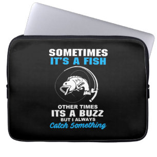 Vissen soms is het een vis laptop sleeve