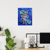 Vissen spelen viool poster (Thuiskantoor)