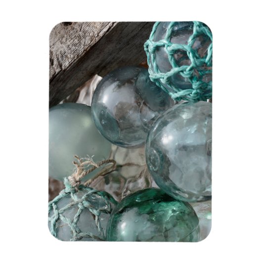 Vissen stapel glas magneet (Verticaal)