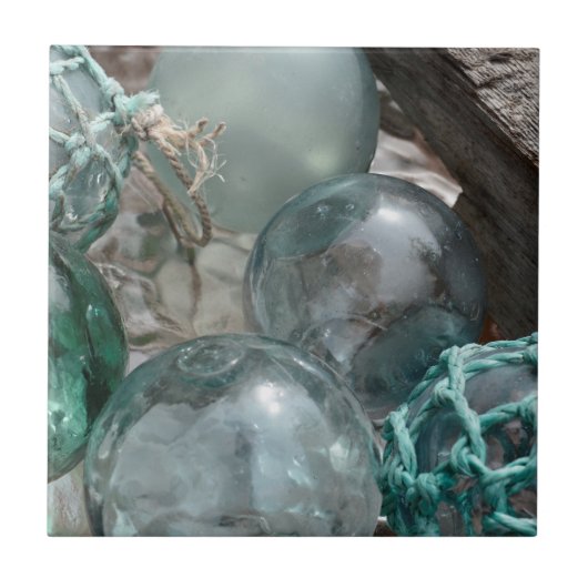 Vissen stapel glas tegeltje (Voorkant)