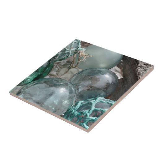 Vissen stapel glas tegeltje (Zijkant)