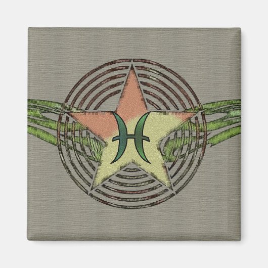 Vissen Star Magneet (Voorkant)