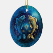 Vissen Sterrenbeeld Aquarelontwerp Keramisch Ornament (Rechts)