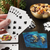 Vissen Sterrenbeeld Aquarelontwerp Pokerkaarten (Insitu)